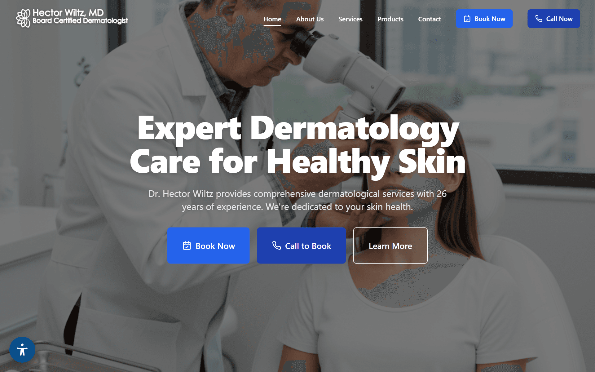 Hector Wiltz MD dermatology website by Full Circle