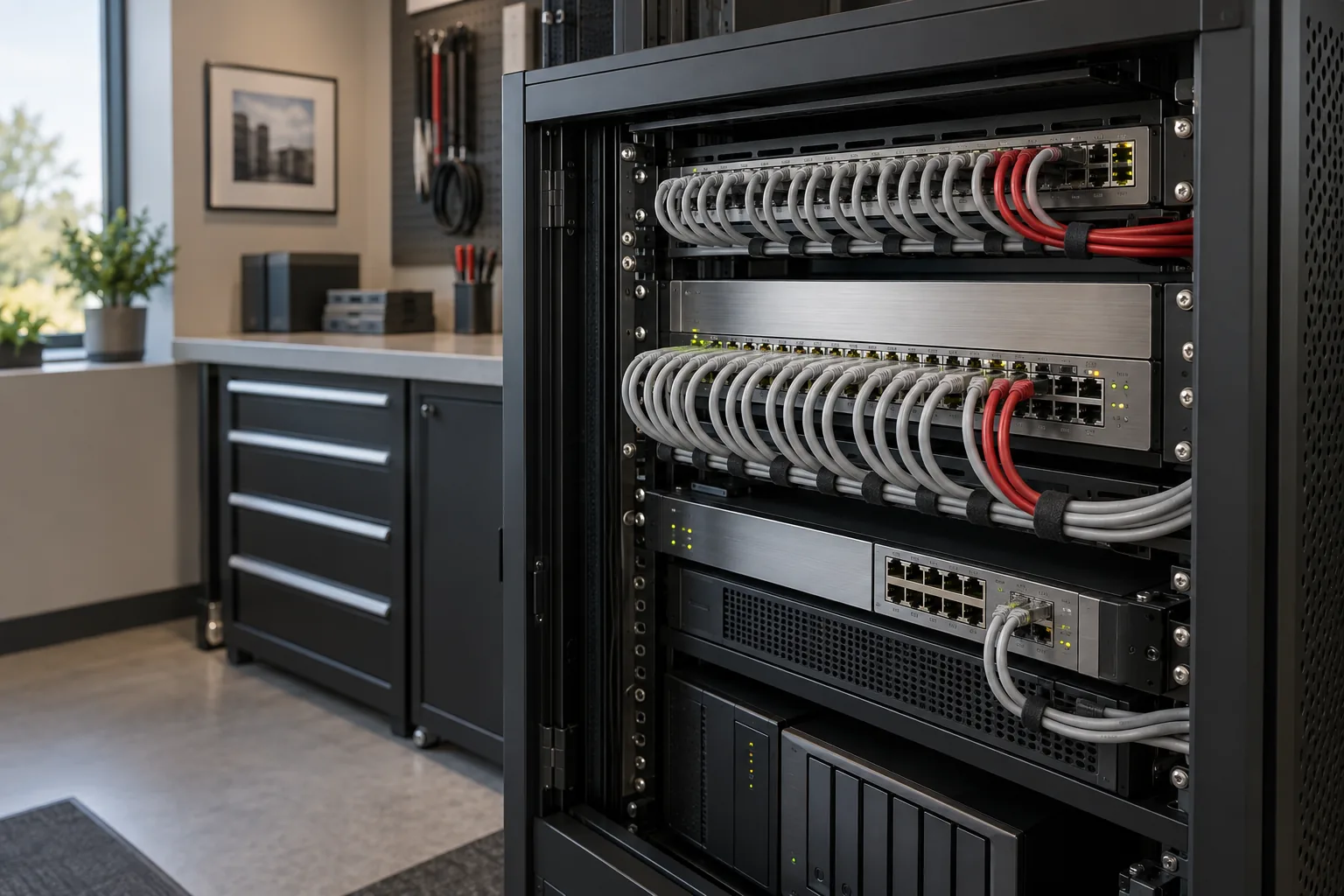 Protected and organized business network infrastructure